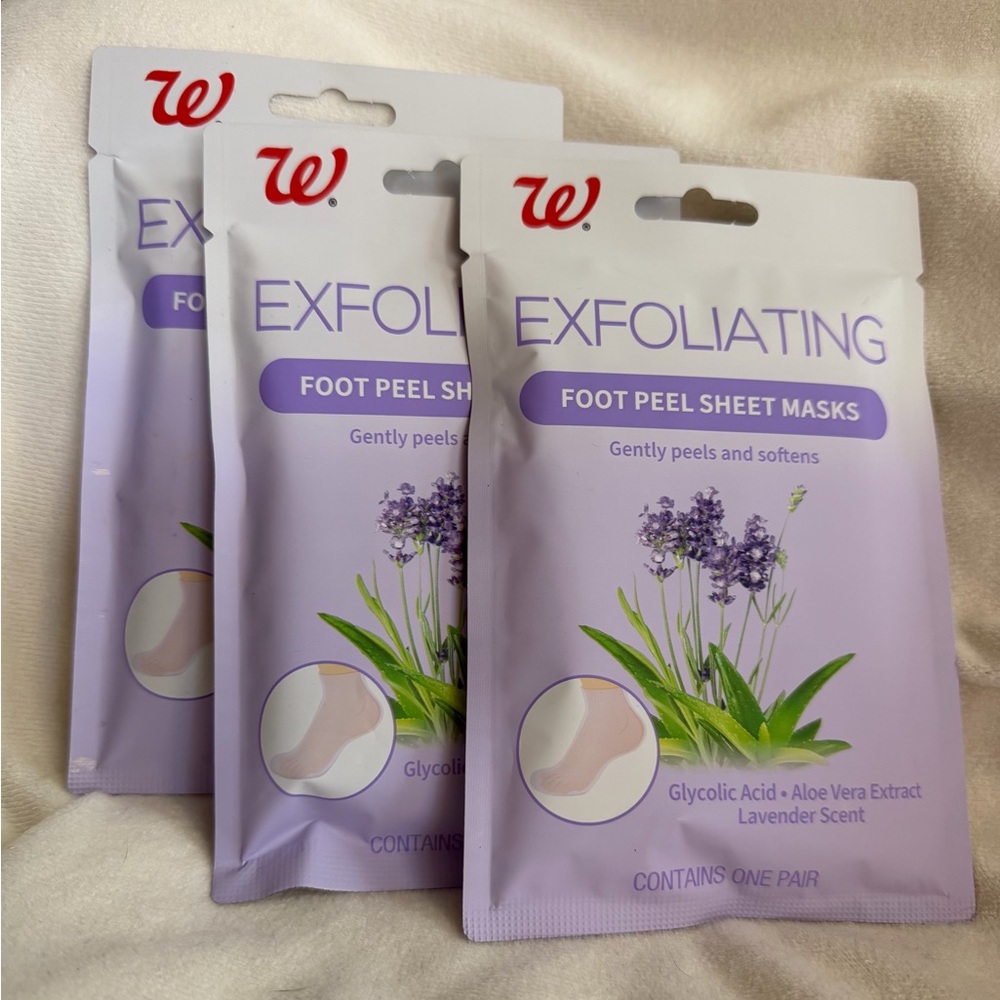 Walgreens Exfoliating Lavender Foot Peel Sheet Masks